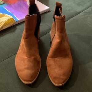 SHEIN Fall brown faux suede ankle boots